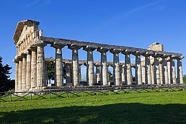 Athena Temple, Paestum archaeological area, Campania, Italy