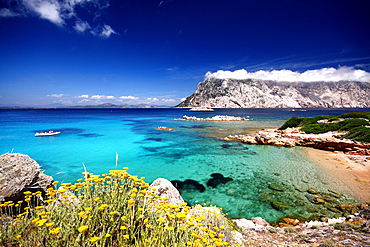 Cala Spalmatore cape, Isola Molara e Tavolara islands, Porto San Paolo, Loiri (OT), Sardinia, Italy, Europe