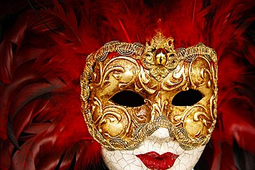 Venetian carnival mask, Venice, Veneto, Italy, Europe