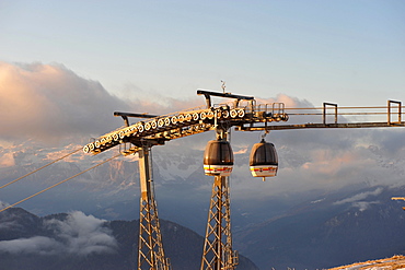 Impianti di risalita, Plan de Corones, Kronplatz, Val Pusteria, Alto Adige, Italy, Europe