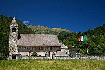 Chiesa di San Vigilio church,  Pinzolo, Val Rendena, Valli Giudicarie, Trentino Alto Adige, Italy, Europe