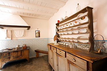 Casa Andriollo museum, traditional kitchen, Olle di Borgo Valsugana, Trentino Alto Adige, Italy, Europe