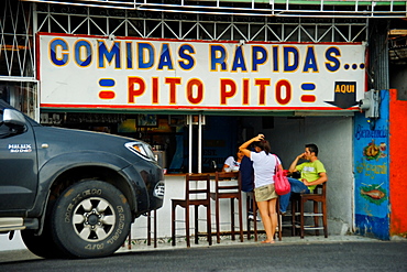 Central street, La Fortuna, Republic of Costa Rica, Central America