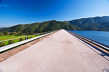 Rio Leni Dam, Villacidro, Medio Campidano Province, Sardinia, Italy, Europe