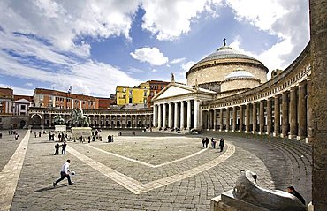 Piazza del Plebiscito square, Neaples,Campania,italy,Europe.