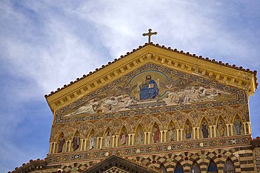 Favæade, Amalfi Cathedral, Cattedrale di Sant'Andrea, Amalfi, Campania, Italy, Europe