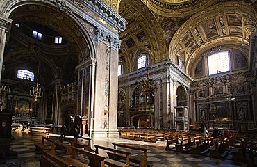 Chiesa del Ges¬® church, Naples, Campania, Italy, Europe