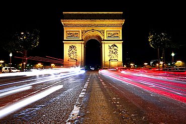 Arc de Triomphe, Champs Elysees, Paris, France, Europe