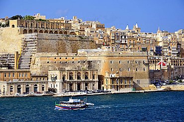 Vittoriosa harbour. Malta. Europe.