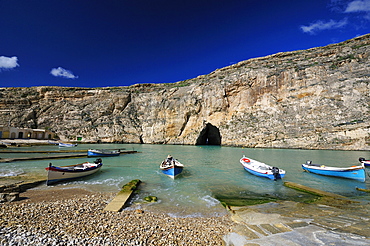 Inland Sea, Dwejra Bay, Saint Lawrence, Gozo island, Malta, Europe