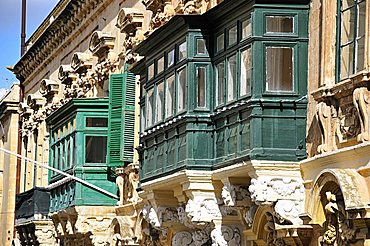 Balcony, Valletta, Malta. Europe