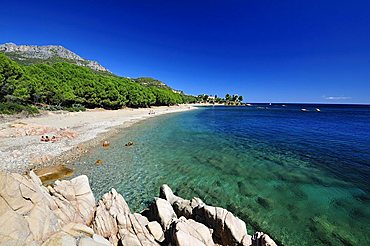 Beach, Santa Maria Navarrese, Baunei, Sardinia, Italy, Europe