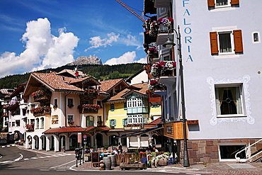 Hotel Faloria, old town of Moena, Fassa valley, Trentino Alto Adige, Italy, Europe