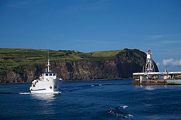 Fishing boat, Horta, Atlantic ocean, Fajal, Azores Island, Portugal, Europe