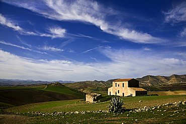 Hill near Centuripe, Sicily, Italy