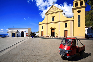 San Vincenzo church, Stromboli Island, Aeolian Islands, Sicily, Italy