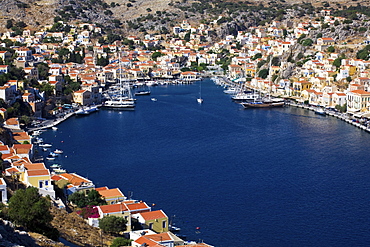 Cityscape, Symi, Dodecanese, Greek Islands, Greece, Europe