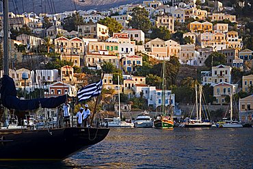 Harbour, Symi, Dodecanese, Greek Islands, Greece, Europe