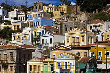 Cityscape, Symi, Dodecanese, Greek Islands, Greece, Europe