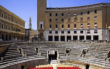 Roman Anphitheatre, Lecce, Apulia, Italy, Europe
