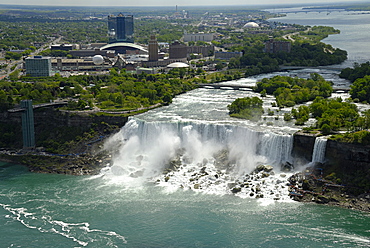 Bridal Veil Falls views from Skylon Tower, Niagara Falls, Ontario, Canada, North America