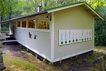 Information point, Siikalahti Park, Lappeenranta, South Karelia, Finland, Scandinavia, Europe