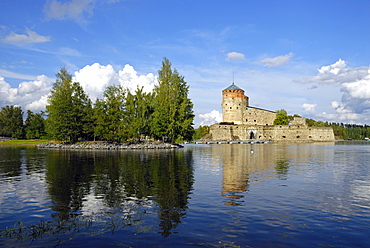 Olavi's Castle on the lake, Savonlinna, Southern Savonia, Finland, Scandinavia, Europe