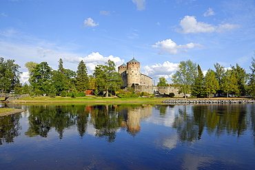 Olavi's Castle on the lake, Savonlinna, Southern Savonia, Finland, Scandinavia, Europe