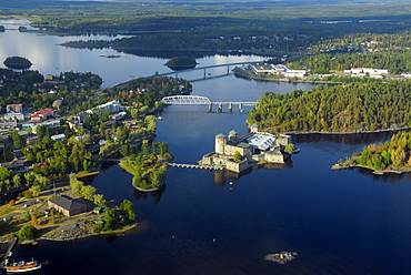 Olavi's Castle on the lake, Savonlinna, Southern Savonia, Finland, Scandinavia, Europe