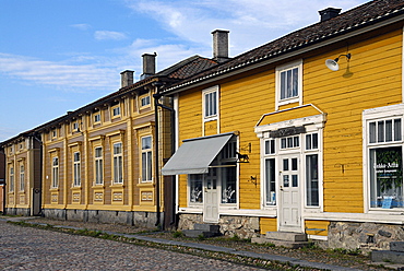 Wooden houses in old town, Rauma, Satakunta, Finland, Scandinavia, Europe