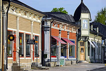 Wooden houses in old town, Rauma, Satakunta, Finland, Scandinavia, Europe