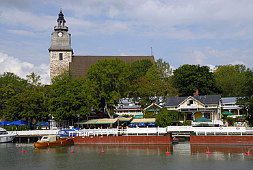 Typical wooden houses in Old Town, Naantali, Finland Proper, Finland, Scandinavia, Europe