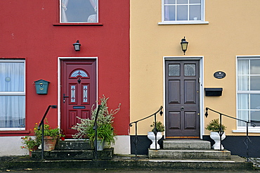 Houses, Kinvarra, West Coast, County Galway, Republic of Ireland, Europe