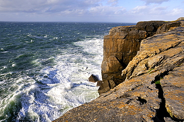 Cliffs from Scenic Route, Burren, County Down, Northern Ireland, Republic of Ireland, Europe