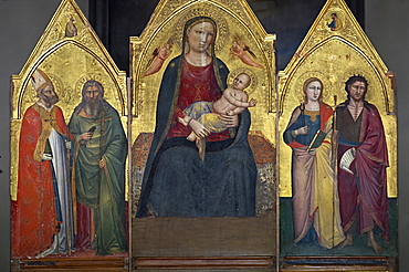 triptych in the collegiata di sant'andrea, empoli, italy