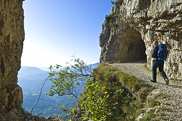 strada delle 52 gallerie, pasubio mountain, italy