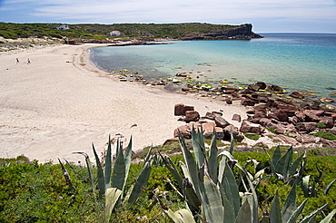 Cala dello Spalmatore, La Caletta beach, Carloforte, St Pietro Island, Sulcis Iglesiente, Carbonia Iglesias, Sardinia, Italy