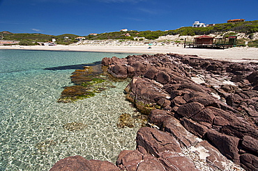 Cala dello Spalmatore, La Caletta beach, Carloforte, St Pietro Island, Sulcis Iglesiente, Carbonia Iglesias, Sardinia, Italy