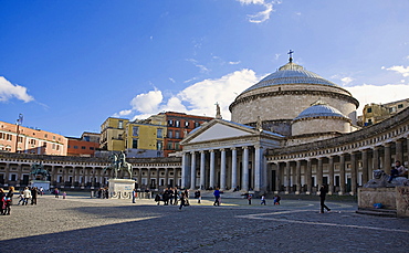 Piazza del Plebiscito, Naples city, Campania, Italy, Europe