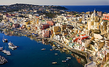 Procida Corricella,Procida island,Naples,Campania,Italy,Europe.
