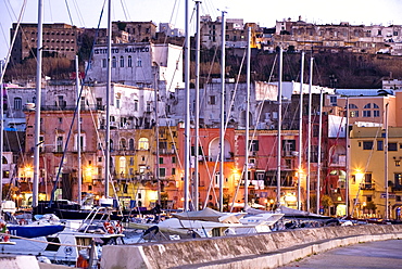 Procida harbour,Procida island,Naples,Campania,Italy,Europe.