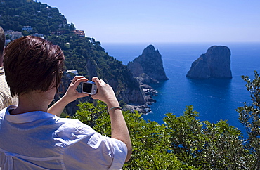 Faraglioni,Capri island,Naples,Italy,Campania,Europe.