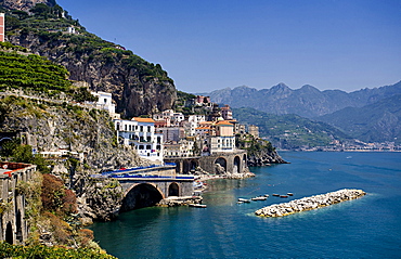 Amalfi city, Amalfi, Salerno, Campania, Italy, Europe