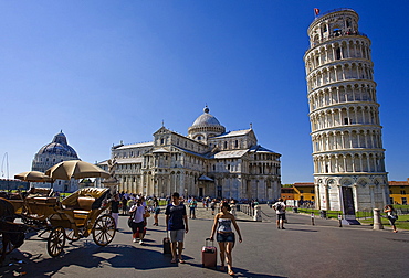 Pisa leaning tower,Piazza dei Miracoli,Pisa city,Tuscany,Italy,Europe.