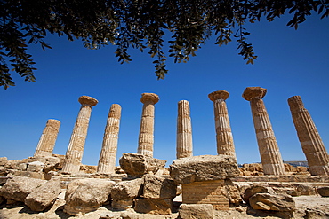 Temple of Heracles, Valle dei Templi, Argigento, Sicily, Italy, Europe