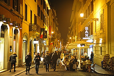 Rome. Italy. Shopping in Via della Vite.