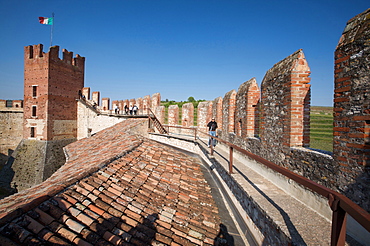 Scaligero castle of Soave, Veneto, Italy, Europe