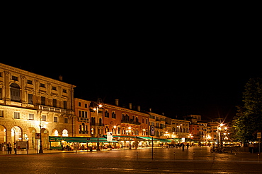 Bra` square by night,  Verona near Arena of Verona, Veneto, Italy, Europe