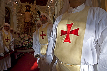 Easter religiour procession, Enna, Sicily, Italy, Europe