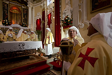 Easter religiour procession, Enna, Sicily, Italy, Europe